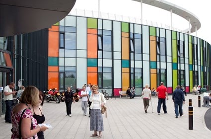 Main entrance to King’s Mill Hospital