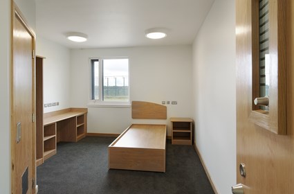 Residents’ rooms at The State Hospital are light and spacious